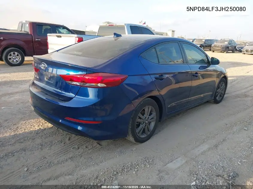 5NPD84LF3JH250080 2018 Hyundai Elantra Value Edition