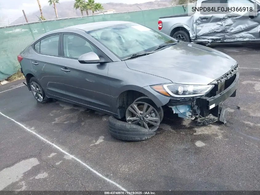 5NPD84LF0JH366918 2018 Hyundai Elantra Sel