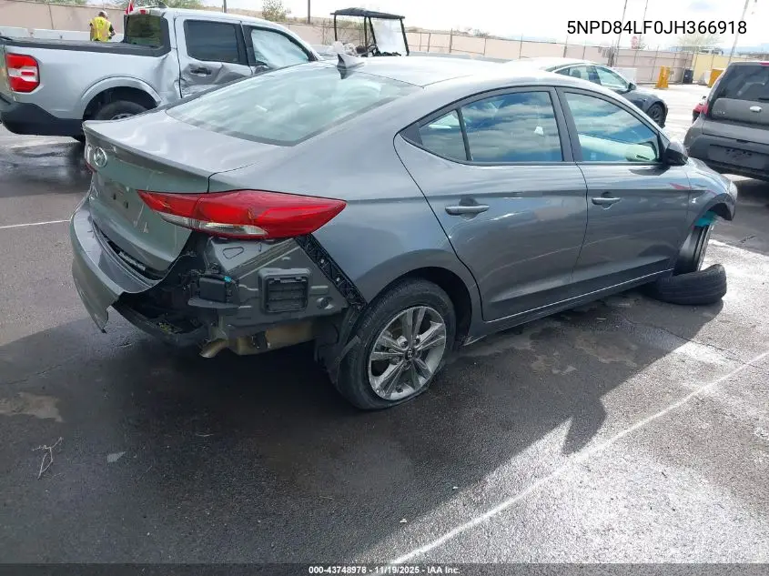 5NPD84LF0JH366918 2018 Hyundai Elantra Sel