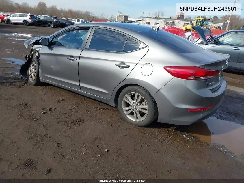 5NPD84LF3JH243601 2018 Hyundai Elantra Sel