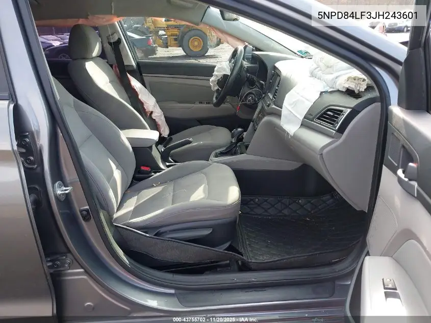 5NPD84LF3JH243601 2018 Hyundai Elantra Sel