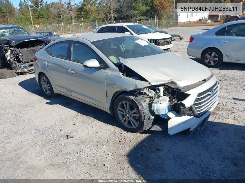 5NPD84LF7JH253211 2018 Hyundai Elantra Sel