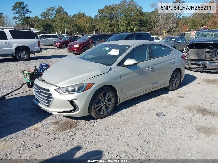 5NPD84LF7JH253211 2018 Hyundai Elantra Sel