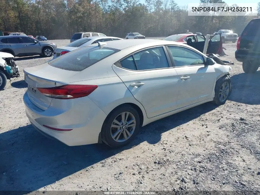 5NPD84LF7JH253211 2018 Hyundai Elantra Sel