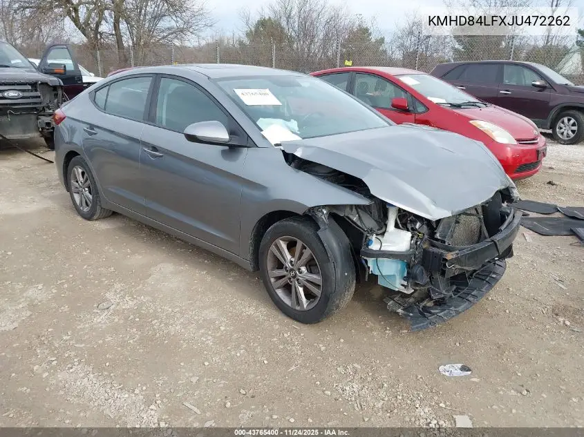 KMHD84LFXJU472262 2018 Hyundai Elantra Value Edition