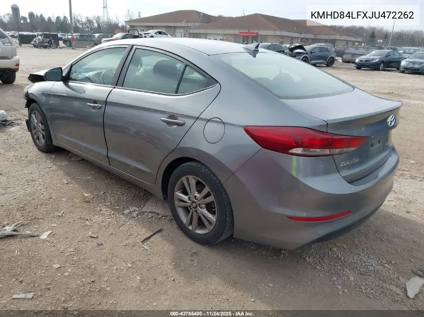 KMHD84LFXJU472262 2018 Hyundai Elantra Value Edition