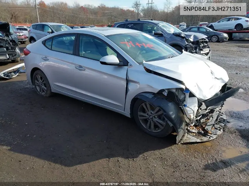 5NPD84LF3JH271351 2018 Hyundai Elantra Value Edition