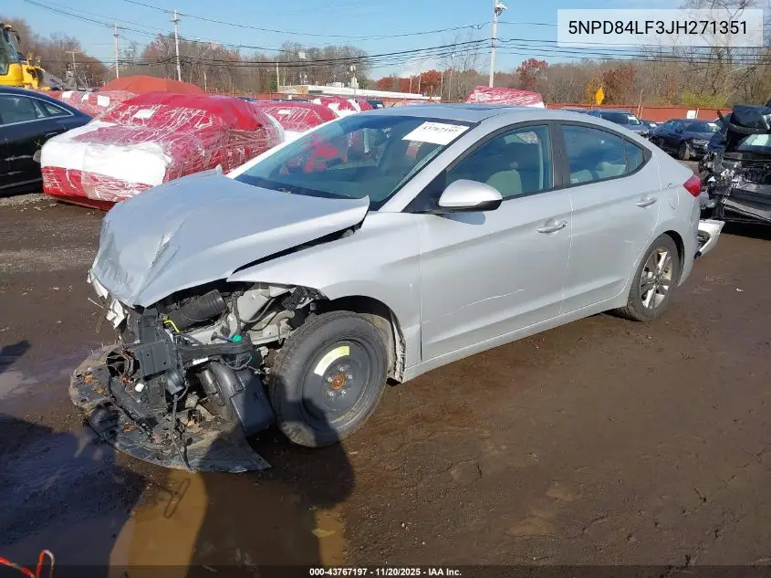 5NPD84LF3JH271351 2018 Hyundai Elantra Value Edition