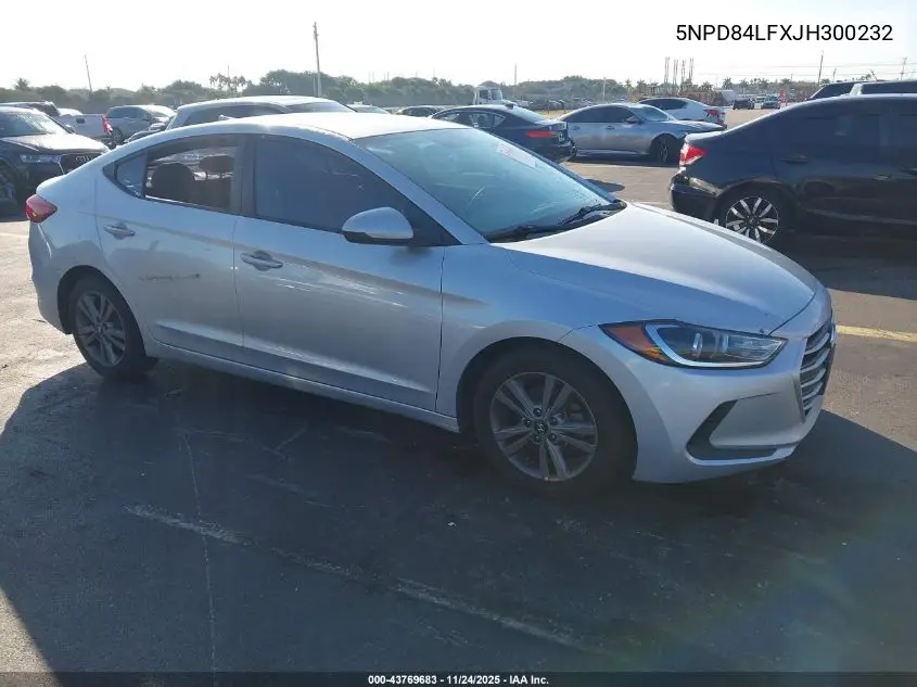 5NPD84LFXJH300232 2018 Hyundai Elantra Sel