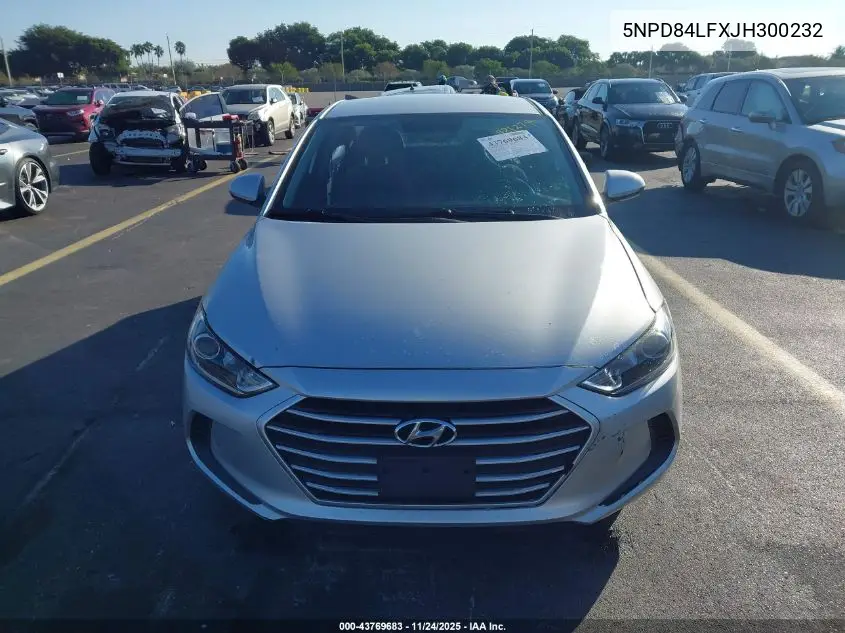 5NPD84LFXJH300232 2018 Hyundai Elantra Sel