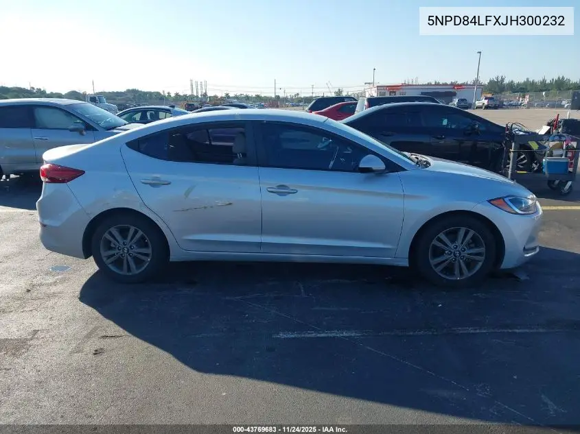 5NPD84LFXJH300232 2018 Hyundai Elantra Sel