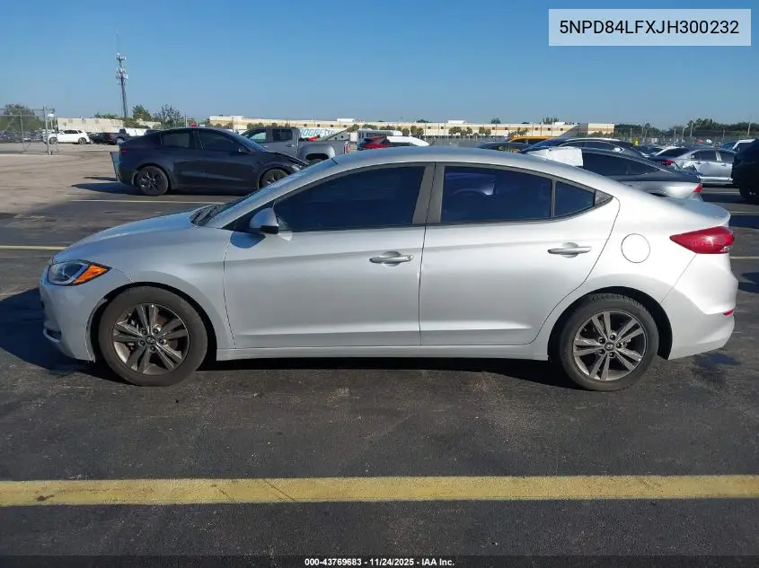 5NPD84LFXJH300232 2018 Hyundai Elantra Sel