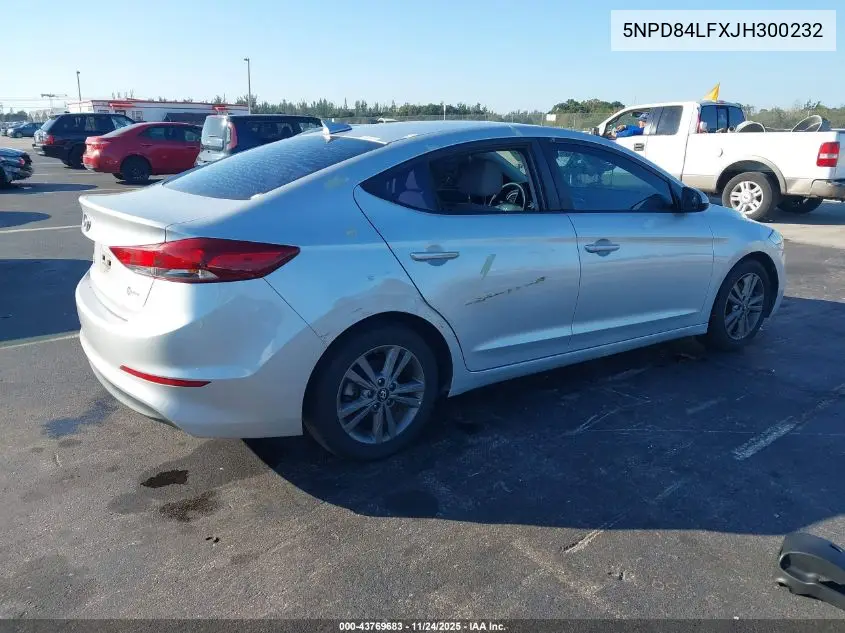 5NPD84LFXJH300232 2018 Hyundai Elantra Sel