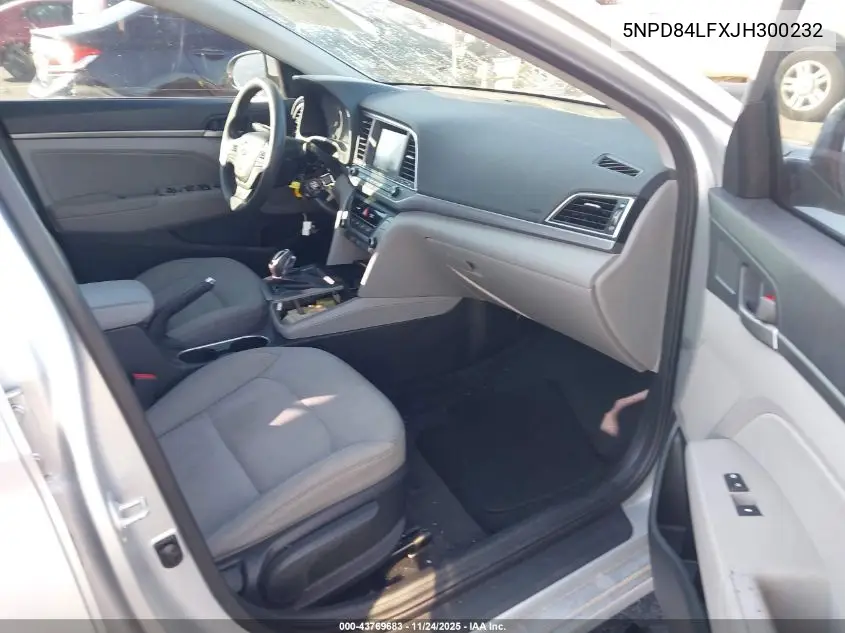 5NPD84LFXJH300232 2018 Hyundai Elantra Sel