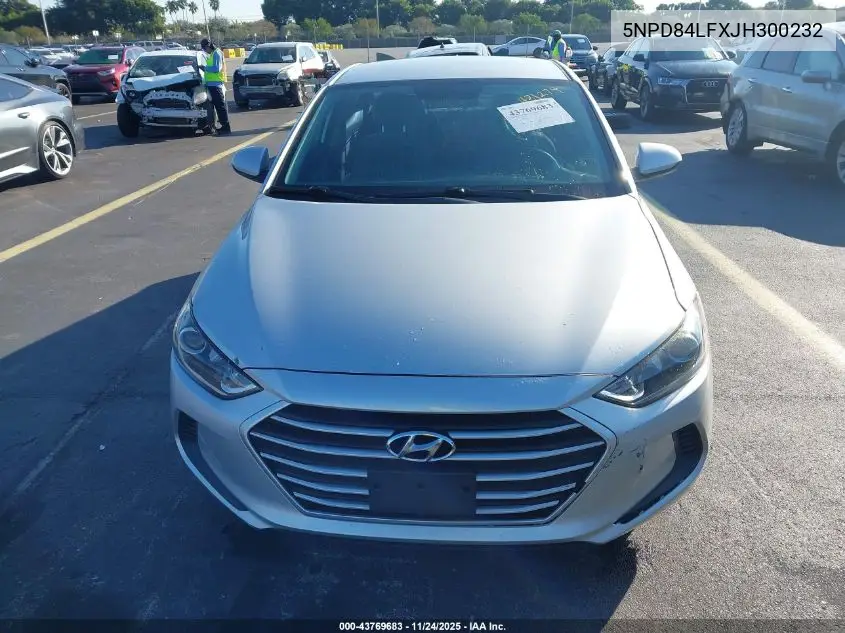 5NPD84LFXJH300232 2018 Hyundai Elantra Sel