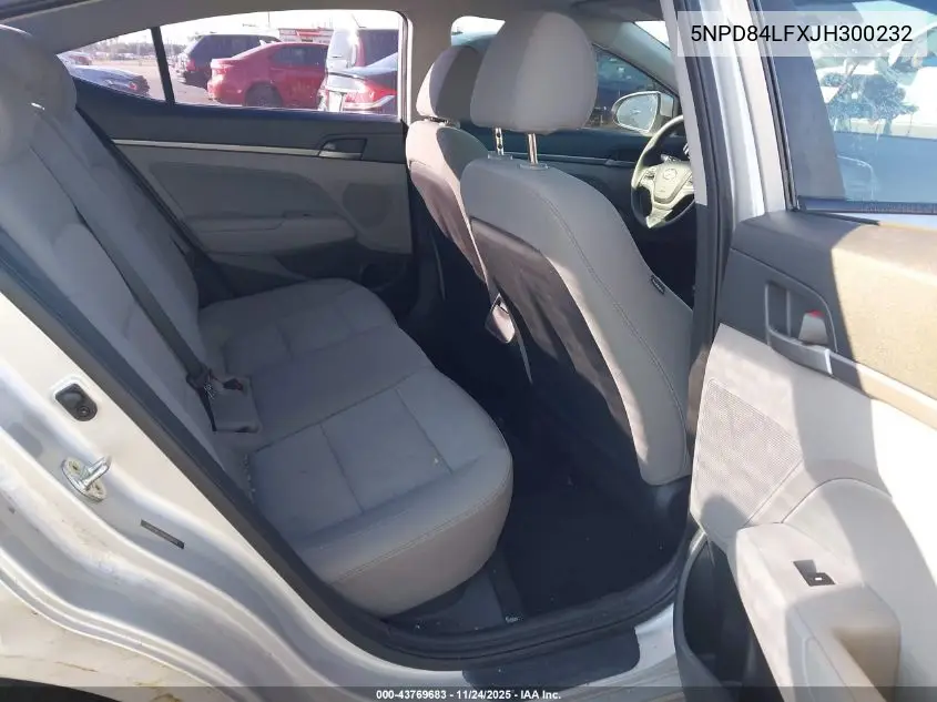 5NPD84LFXJH300232 2018 Hyundai Elantra Sel