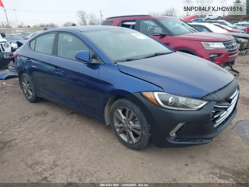 5NPD84LFXJH269516 2018 Hyundai Elantra Sel