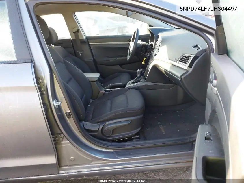 5NPD74LF7JH304497 2018 Hyundai Elantra Se