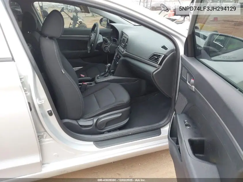 5NPD74LF3JH294129 2018 Hyundai Elantra Se