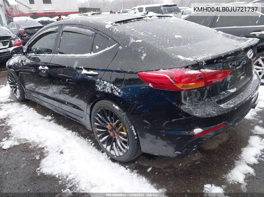 KMHD04LB0JU721737 2018 Hyundai Elantra Sport