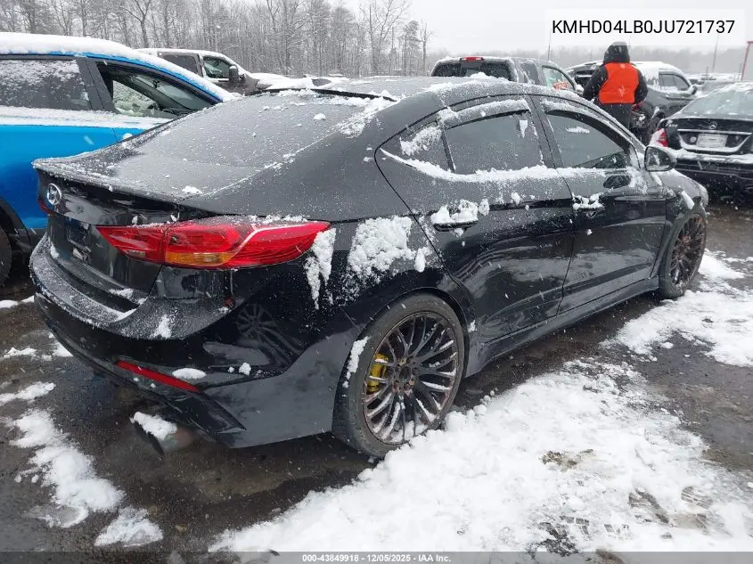 KMHD04LB0JU721737 2018 Hyundai Elantra Sport