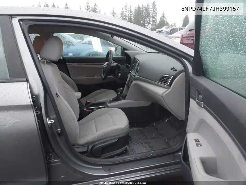 5NPD74LF7JH399157 2018 Hyundai Elantra Se