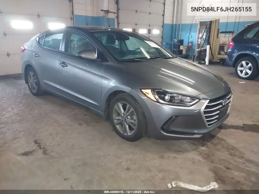 5NPD84LF6JH265155 2018 Hyundai Elantra Value Edition