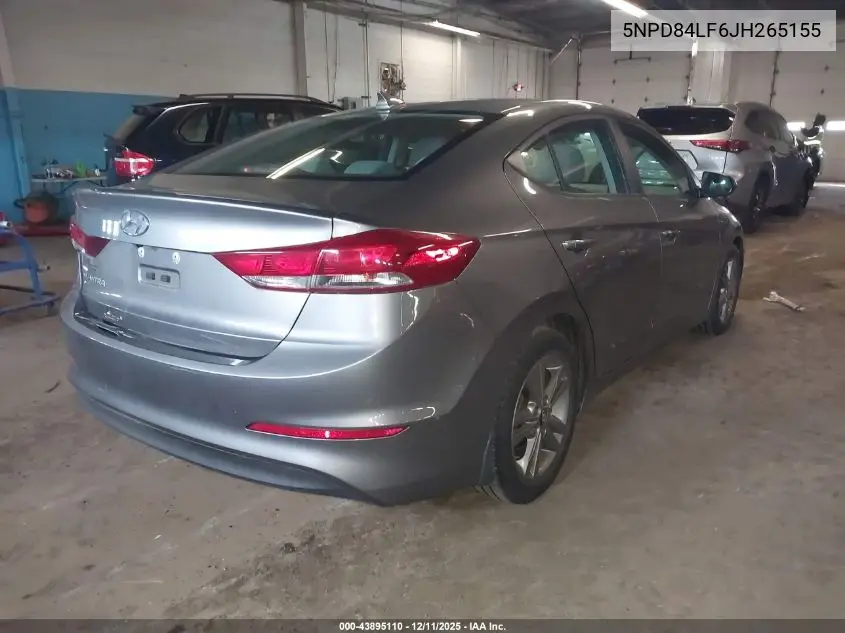 5NPD84LF6JH265155 2018 Hyundai Elantra Value Edition