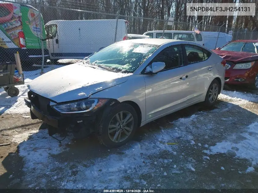 5NPD84LF3JH254131 2018 Hyundai Elantra Sel