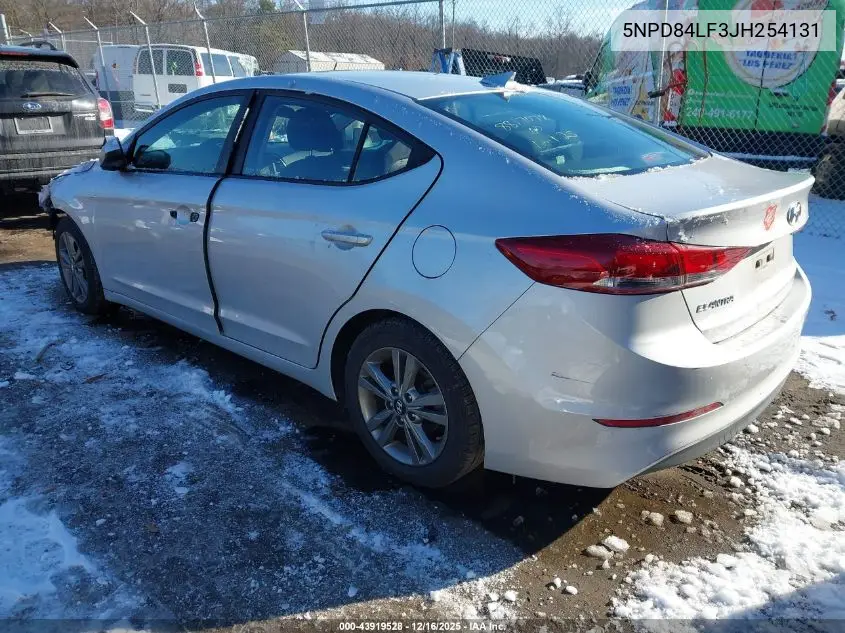 5NPD84LF3JH254131 2018 Hyundai Elantra Sel
