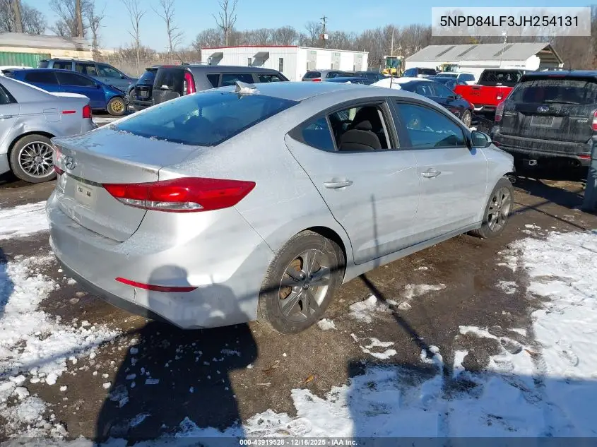 5NPD84LF3JH254131 2018 Hyundai Elantra Sel
