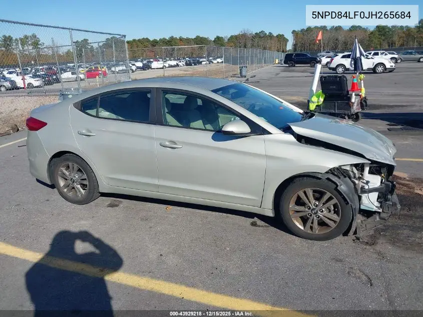 5NPD84LF0JH265684 2018 Hyundai Elantra Sel