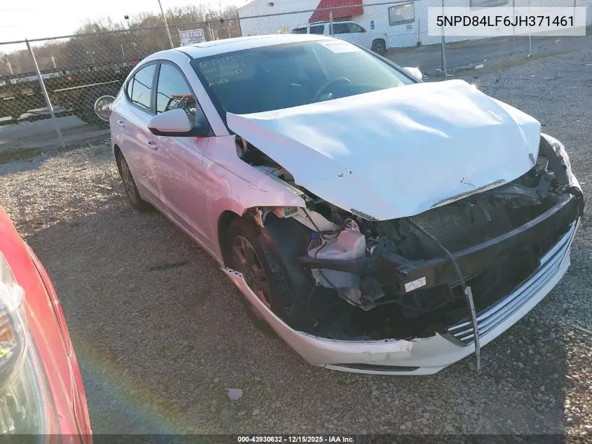 5NPD84LF6JH371461 2018 Hyundai Elantra Value Edition