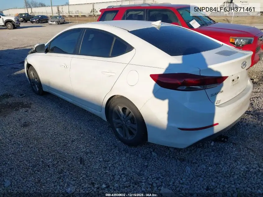 5NPD84LF6JH371461 2018 Hyundai Elantra Value Edition