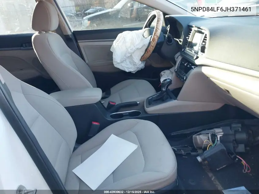 5NPD84LF6JH371461 2018 Hyundai Elantra Value Edition