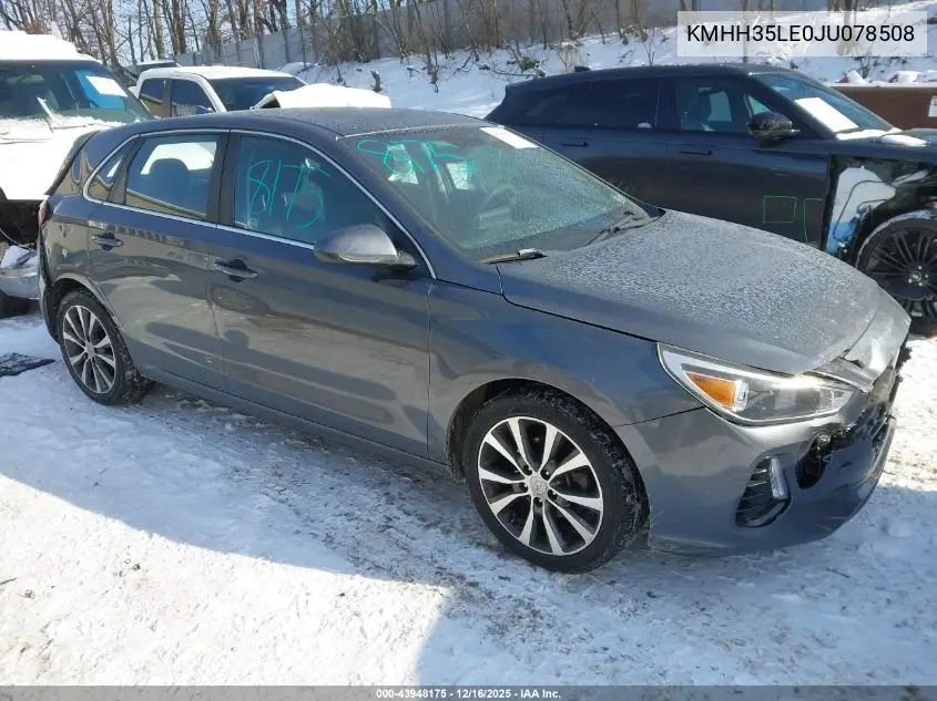 KMHH35LE0JU078508 2018 Hyundai Elantra Gt