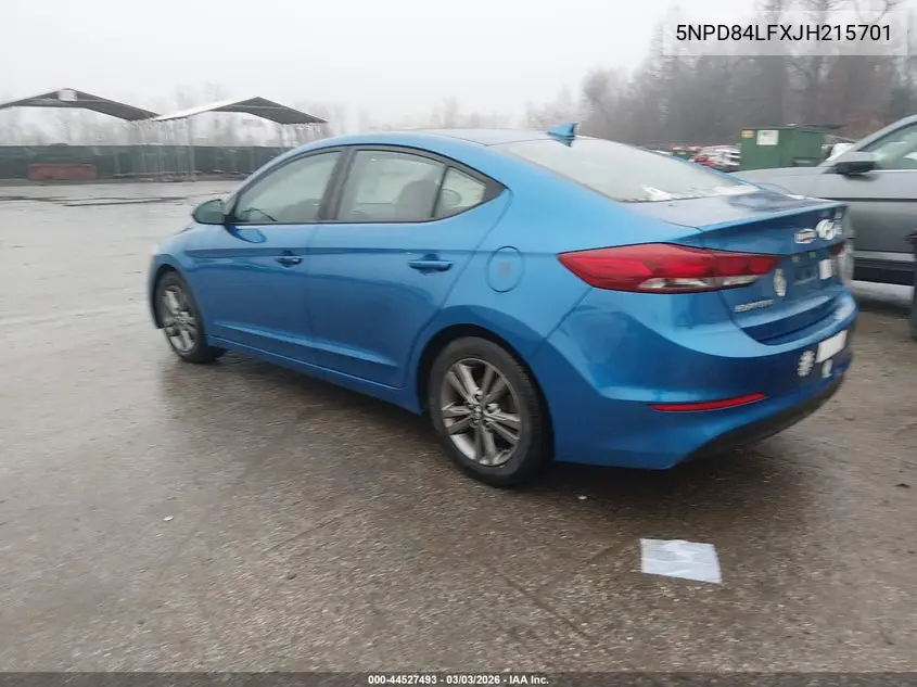 5NPD84LFXJH215701 2018 Hyundai Elantra Sel