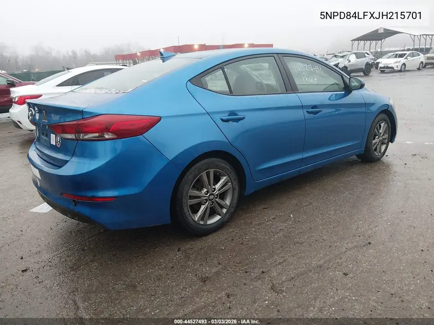 5NPD84LFXJH215701 2018 Hyundai Elantra Sel