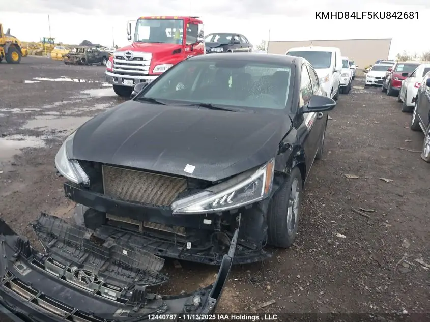 KMHD84LF5KU842681 2019 Hyundai Elantra Preferred