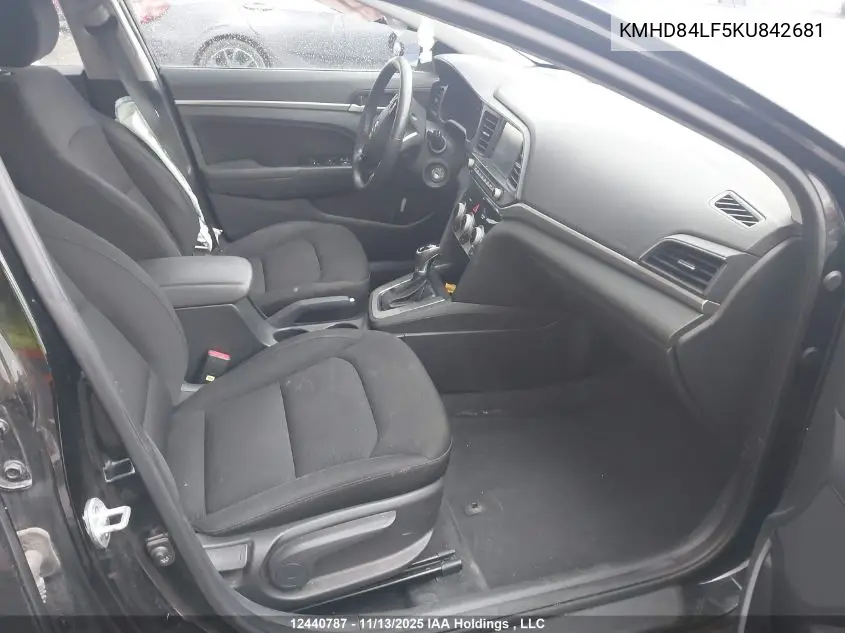 KMHD84LF5KU842681 2019 Hyundai Elantra Preferred