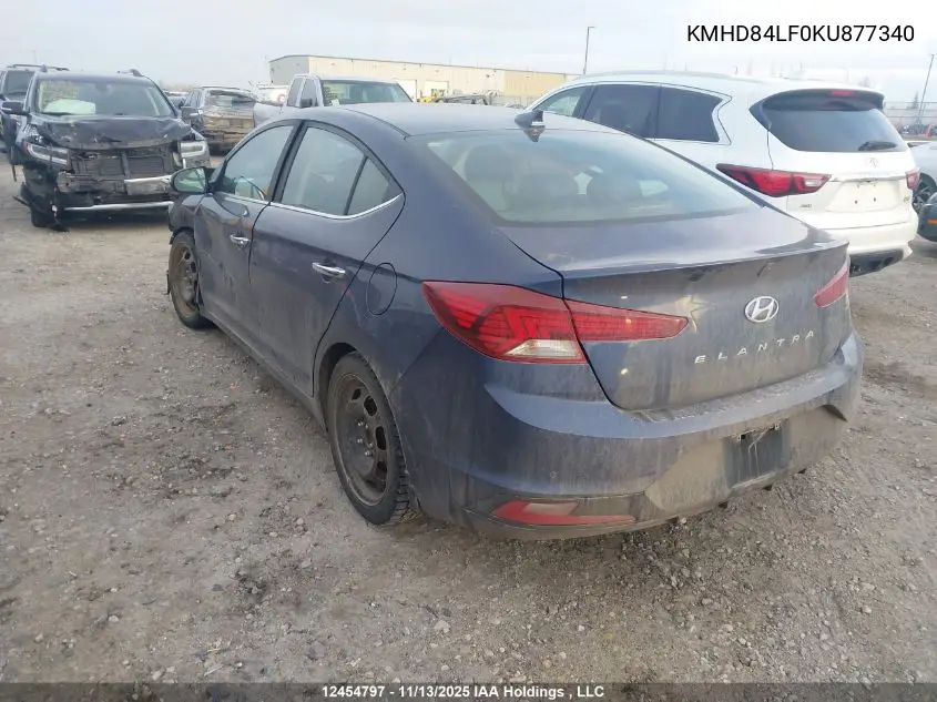 KMHD84LF0KU877340 2019 Hyundai Elantra Ultimate