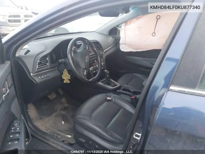 KMHD84LF0KU877340 2019 Hyundai Elantra Ultimate