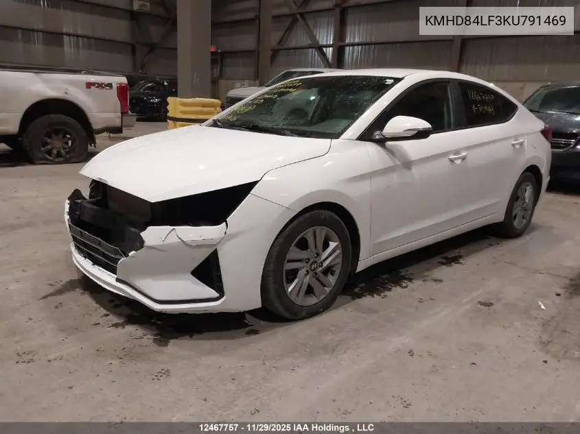KMHD84LF3KU791469 2019 Hyundai Elantra Preferred
