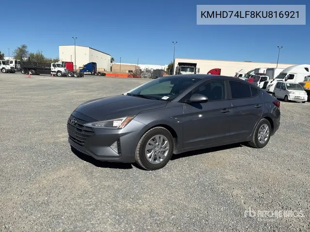 KMHD74LF8KU816921 2019 Hyundai Elantra 2019 Hyundai Elantra Se Automobile