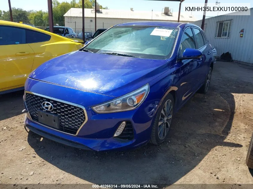 2019 Hyundai Elantra Gt VIN: KMHH35LEXKU100080 Lot: 40266314