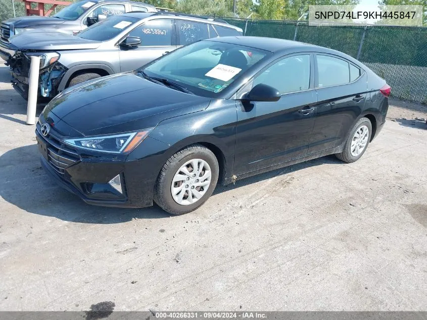 5NPD74LF9KH445847 2019 Hyundai Elantra Se