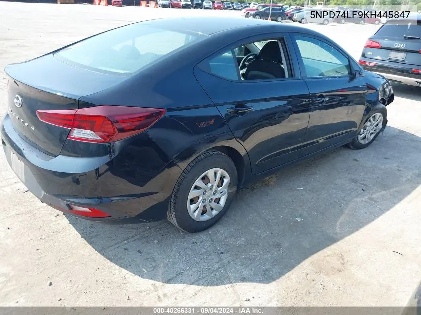 5NPD74LF9KH445847 2019 Hyundai Elantra Se