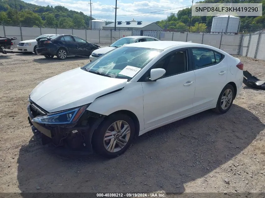 2019 Hyundai Elantra Sel VIN: 5NPD84LF3KH419290 Lot: 40398212