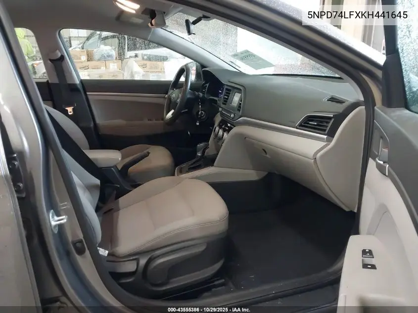 5NPD74LFXKH441645 2019 Hyundai Elantra Se