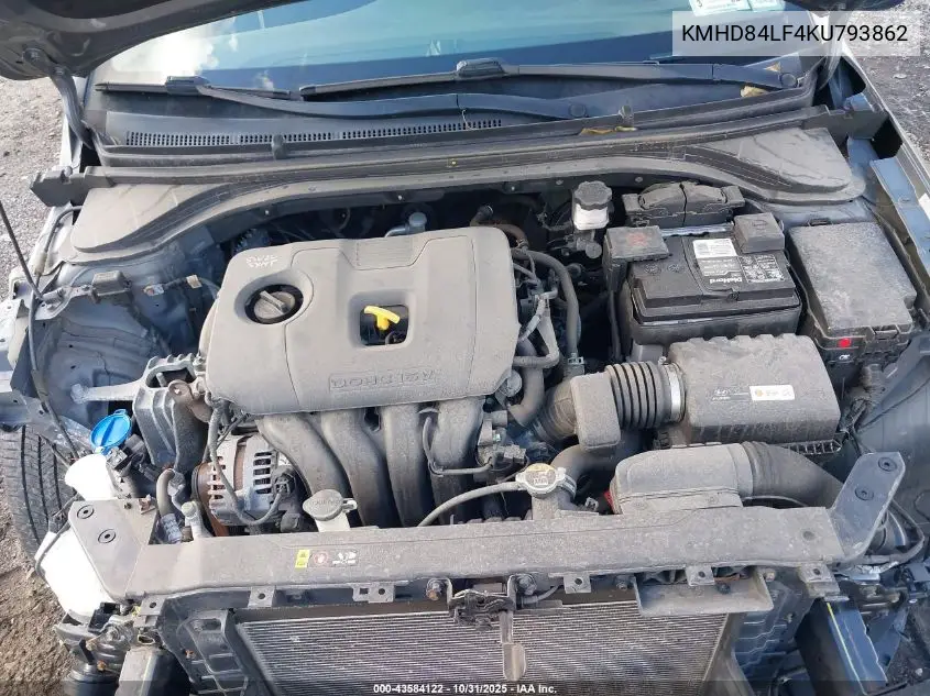 KMHD84LF4KU793862 2019 Hyundai Elantra Sel